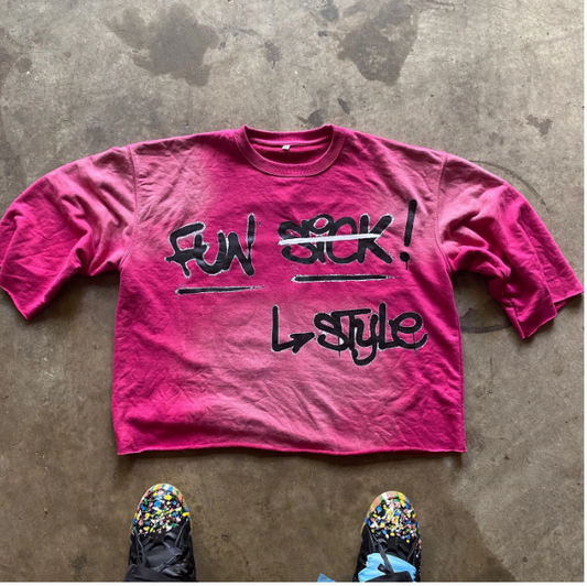 "FUN STYLE" Pink Graphic